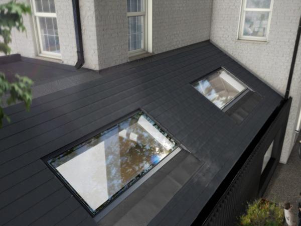 flush glazed rooflight