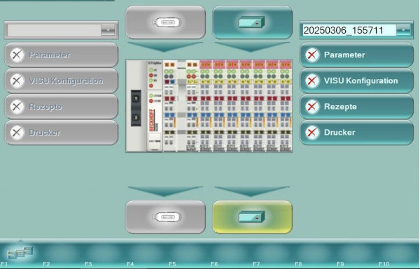 Parameter backup - Old visualisation - Step 2 © LiSEC
