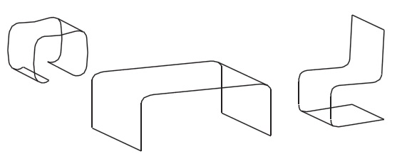 6 In furniture making, too, thin glass provides an alternative to plastic and can be combined with other materials, such as wood and metal. (Photo credit: Timon Peters, Technical University of Darmstadt)