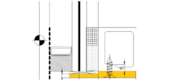 Fig. 10) Geometry of glass shoe.