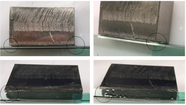 Fig. 18 Pictures after fabrication - weak edges