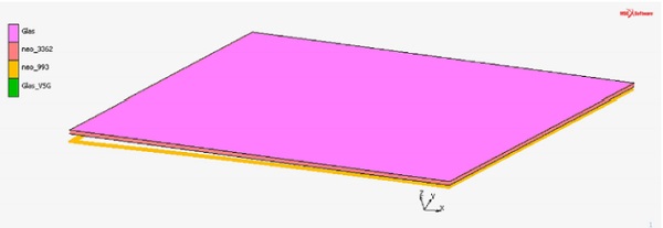 Figure 20: Example of full scale FE model at pre-cold-bending stage, overall view