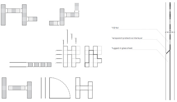 Fig. 2: Assembly procedure and joint detail with 45° chamfers