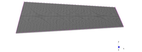 Figure 3: Strand7 Finite Element Model.