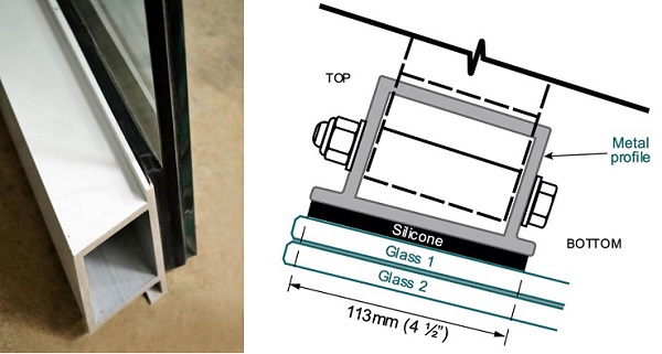 Fig. 3: Custom Metal Glazed Profile