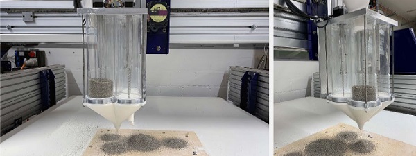 Fig. 4: CNC setup and multi-channel tool. 