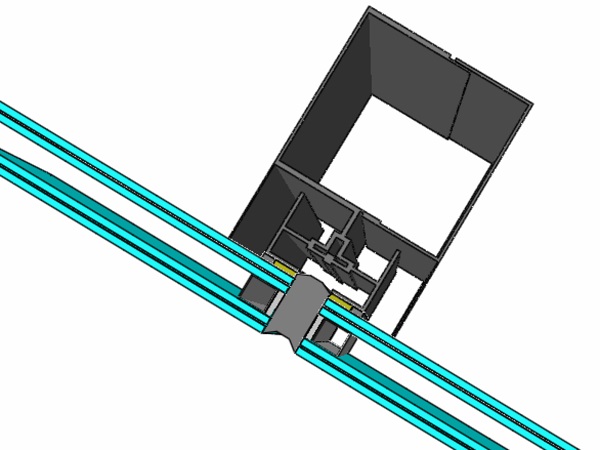 Figure 7 Detail of a facade system using laminated glass.