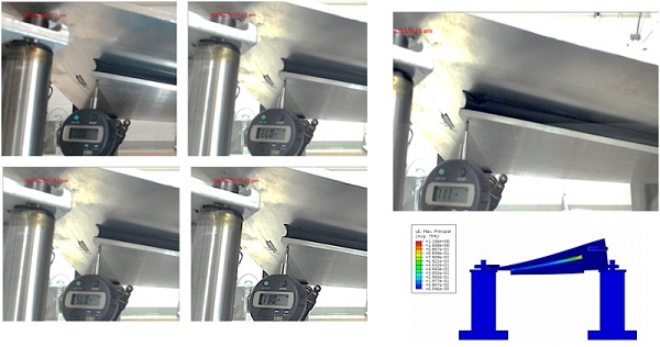 Figure 8. Crack Growth in silicone during the cold bent test at 118.6%