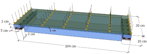 Fig. 9: 3D stair tread.