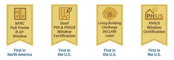 Introducing: The ONLY American-made window with both PHIUS and PHI Certifications