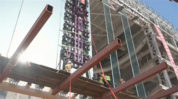 NorthGlass' First 18.3-Meter "Super Glass" Curtain Wall Successfully Installed