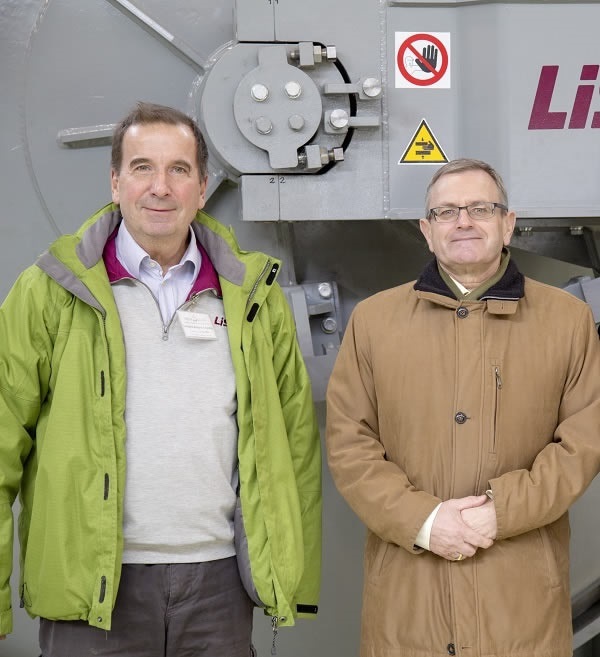 Kristof Fabian, LiSEC Sales Agent in Hungary, with Istvan Toth, General Director of OROShazaGLAS