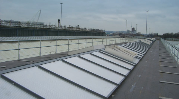 Roofglaze Project: Neasden Rail Depot