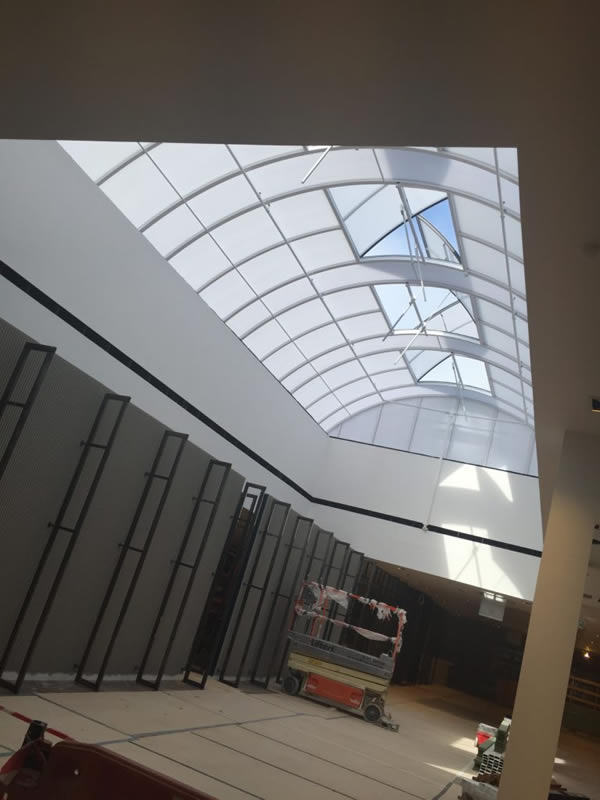 Barrel Vault Rooflight at White Rose Shopping centre (view from below)