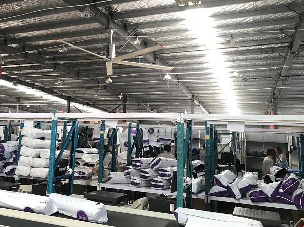 NorthGlass HVLS fan is applied in the express & logistics industry