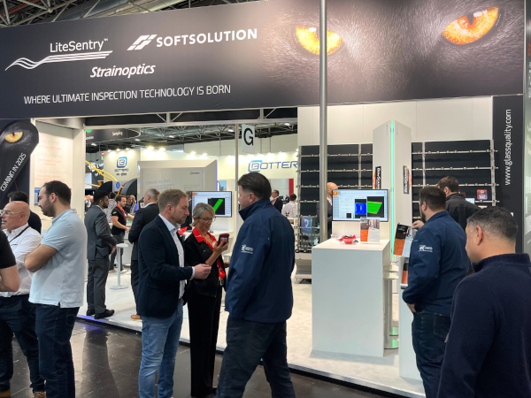 Together, a Passion for Glass: LiteSentry-Softsolution-Strainoptics shines at glasstec 2024