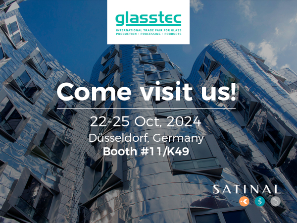 Satinal at Glasstec 2024: hall 11 booth n. K49.