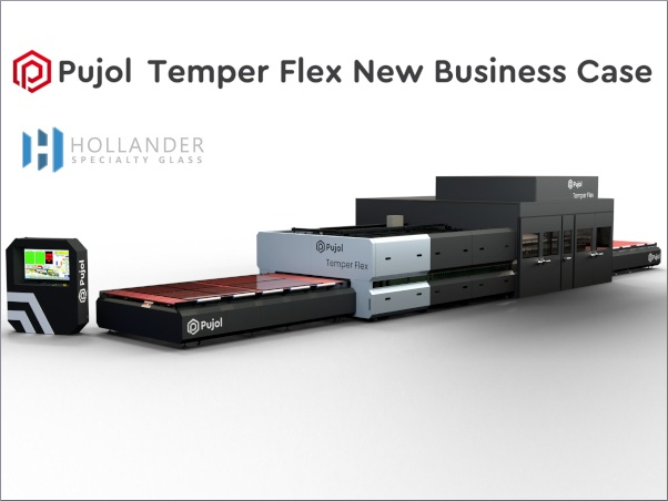 Hornos Industriales Pujol announces the sale of Temper Flex tempering oven to Hollander Glass