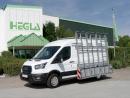 To support the maximum range and load capacity of commercial e-vehicles, HEGLA Fahrzeugbau has developed a weight-optimised, torsion-resistant aluminium rack. Photo: Hegla