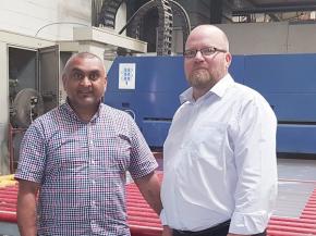 From left: Super Sealed Units Ltd’s Sanjay Meghani, Director, and John Trott, General Manager, the newest addition to the company’s expanding team.
