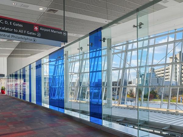 InvisiwallTM Glass Systems – Philadelphia International Airport, Terminal F – Photo credit: Tom Crane