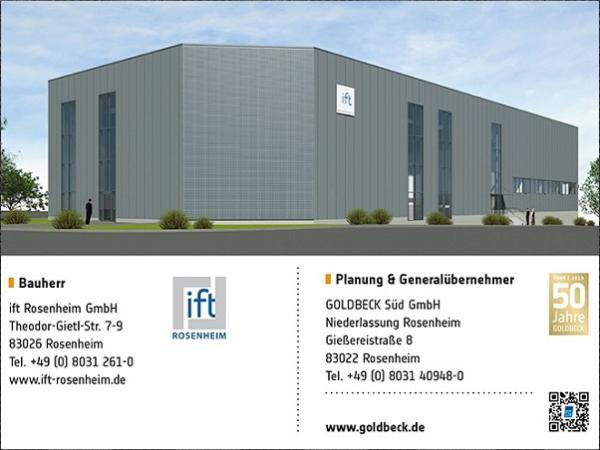 New laboratory in Rosenheim for testing building acoustics + facades (Source: ift Rosenheim)