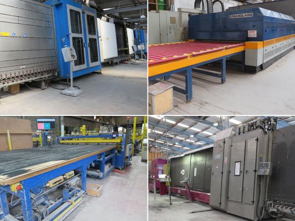 Online Auction - Bystronic Insulating glass line, Lisec glass line, glaston tempering furnace