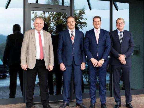 The HEGLA Group is expanding its executive team within the scope of its sustainable growth strategy (left to right): Dr Heinrich Ostendarp (CTO), Bernhard Hötger (CEO), Jochen H. Hesselbach (Managing Director) and Ingolf Ripberger (COO).