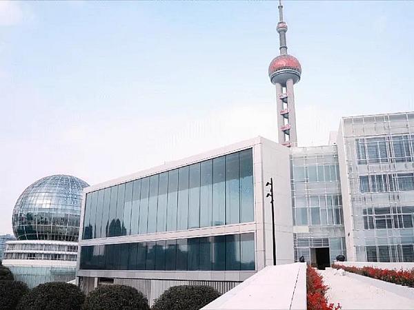 A window of Lujiazui showing the masterpiece of world art